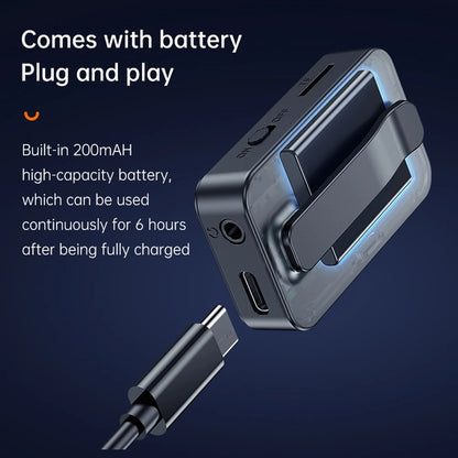 Equipped with a screen, Bluetooth 5.0 audio receiver adapter, Bluetooth MP3 player, remote control for taking photos